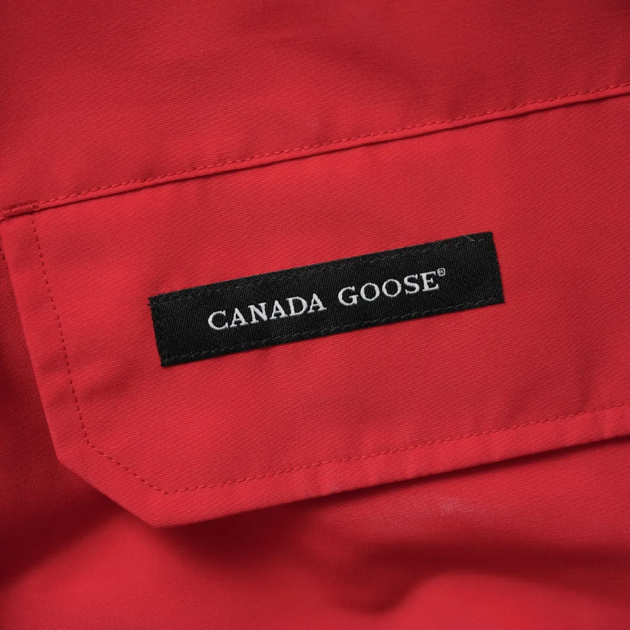 P720 CANADA GOOSE丨Canada Goose 02 hooded fur collar down jacket Color: Chinese Red Size: XS-XL